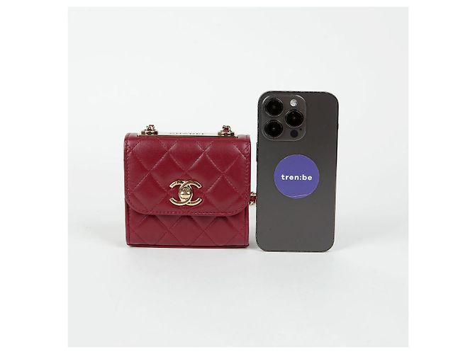 Trendy CC Chanel Borsa a spalla incrociata mini Cc alla moda Rosso - vista 8