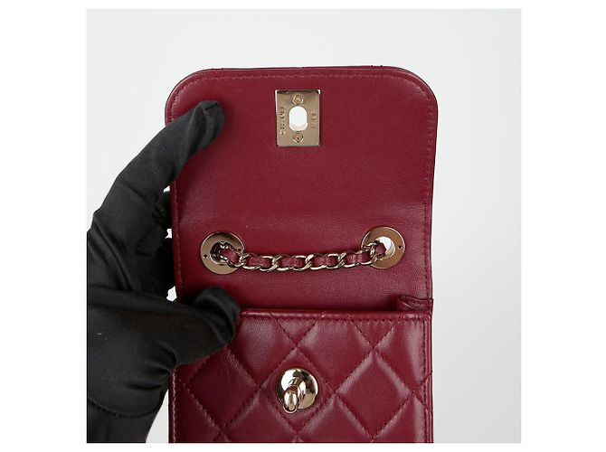 Trendy CC Chanel Borsa a spalla incrociata mini Cc alla moda Rosso - vista 9