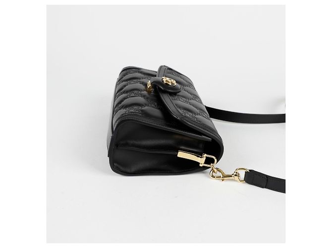 Gucci Kleiner gesteppter Schulter-Crossbody-Bag Schwarz - Ansicht 6