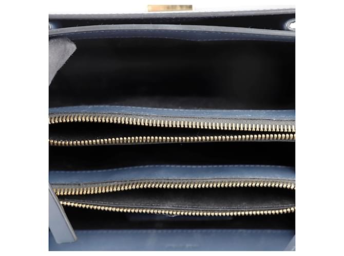 Marni Borsa a tracolla media Trunk Blu - vista 10