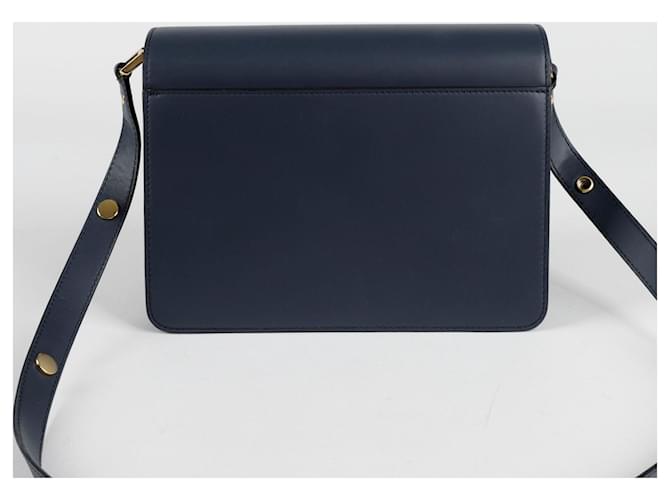 Marni Borsa a tracolla media Trunk Blu - vista 4