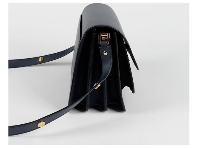 Marni Borsa a tracolla media Trunk Blu - vista 5