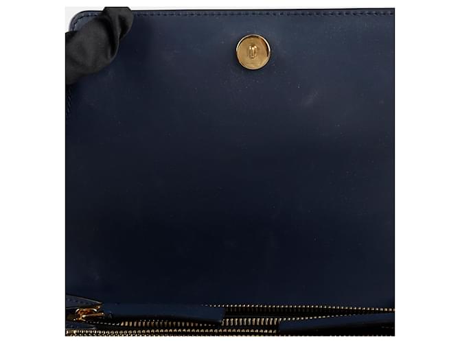 Marni Borsa a tracolla media Trunk Blu - vista 8