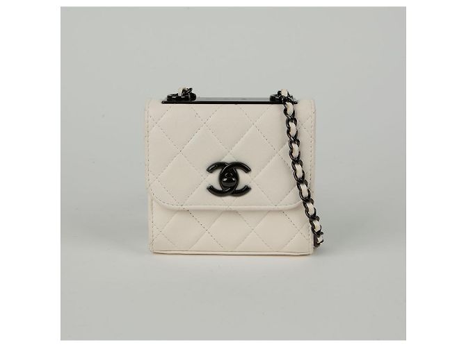 Trendy CC Chanel Trendige Cc Mini Schulter-Crossbody-Tasche Weiß - Ansicht 2