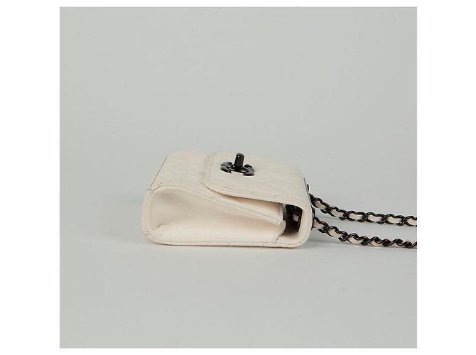 Trendy CC Chanel Trendige Cc Mini Schulter-Crossbody-Tasche Weiß - Ansicht 6