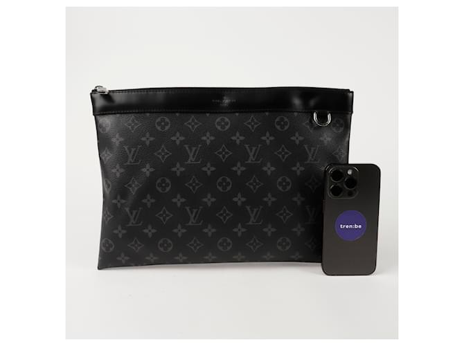 Louis Vuitton Clutch Pochette Apollo Nero - vista 4