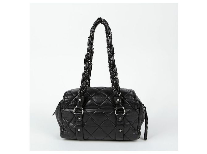 Chanel Borsa Tote Bowling con Catena Nero - vista 3