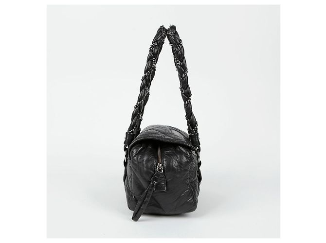 Chanel Borsa Tote Bowling con Catena Nero - vista 4