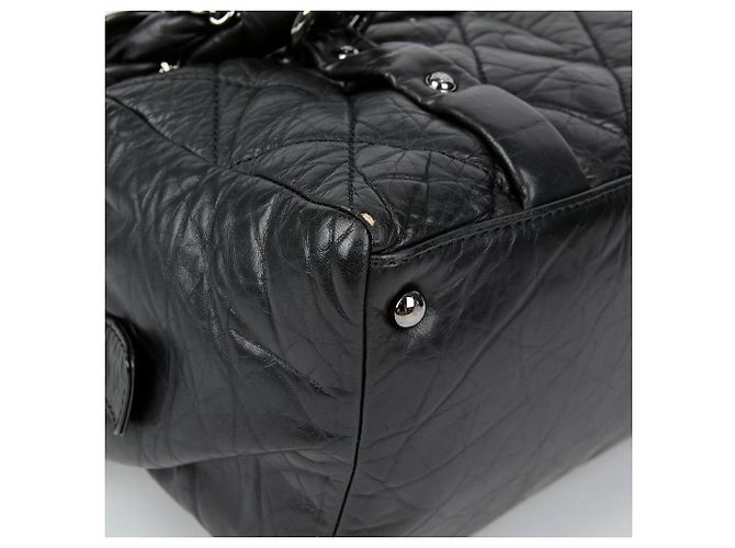 Chanel Borsa Tote Bowling con Catena Nero - vista 7