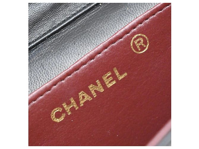 Wallet On Chain Portafoglio Chanel con catena in pelle trapuntata Nero - vista 6