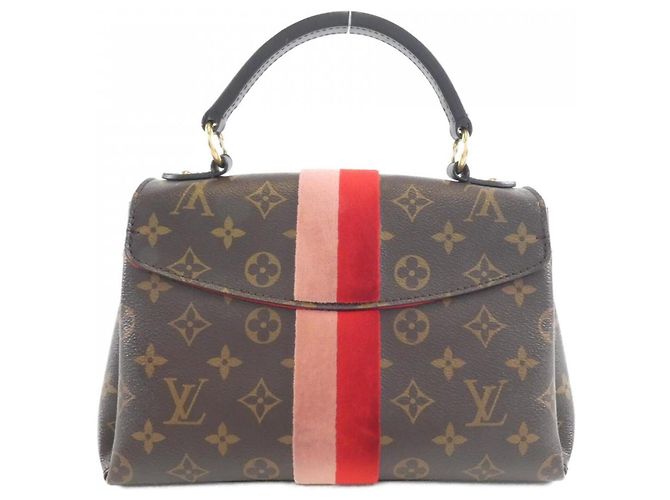 Borsa Louis Vuitton Monogram Georges BB Marrone Rosso - vista 2