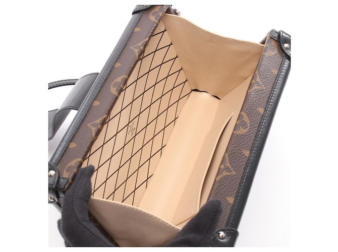 Borsa a Spalla Petite Malle Louis Vuitton Marrone Nero Multicolore Monogramma - vista 3