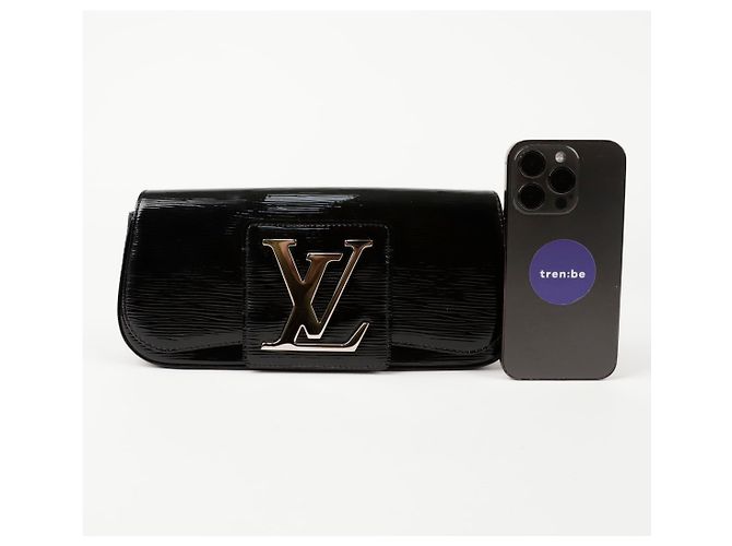 Louis Vuitton Borsa Clutch Epi Sobe Nero - vista 7