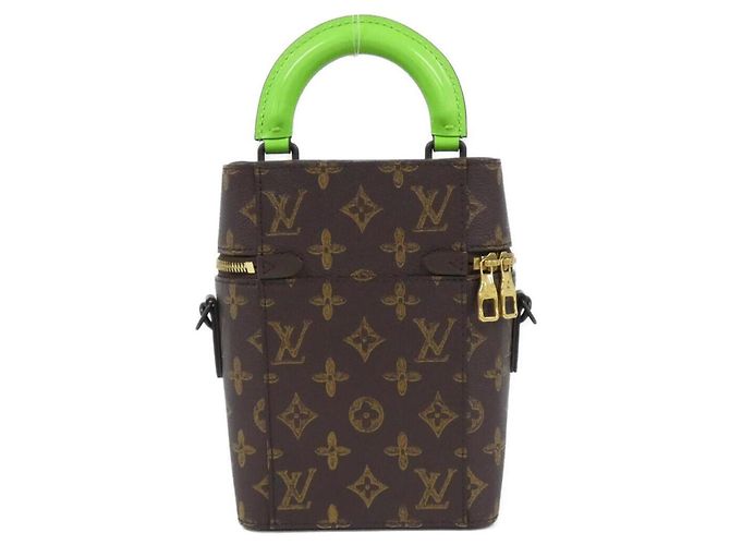 Borsa a mano in scatola verticale Monogram Louis Vuitton Marrone - vista 2