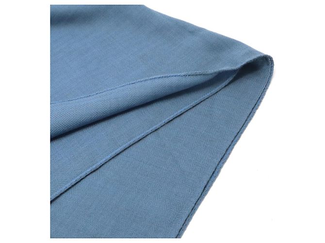 Sciarpa H Stole di Hermès in Blu Polveroso - vista 5