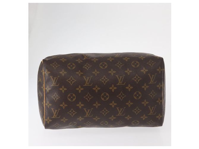 Borsa Speedy Louis Vuitton in tela Monogram 30 Marrone - vista 5