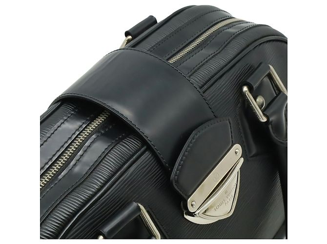 Borsa Louis Vuitton Epi Bowling Montaigne GM Nero - vista 8