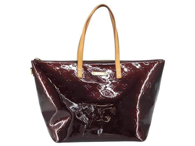 LOUIS VUITTON Borsa Tote Bellevue GM Monogram Vernis Amarante M93589 Auth 159715 Bordò - vista 13