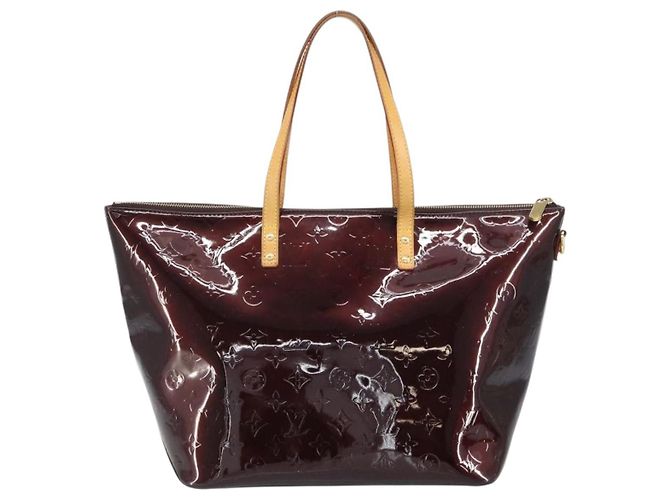 LOUIS VUITTON Borsa Tote Bellevue GM Monogram Vernis Amarante M93589 Auth 159715 Bordò - vista 2