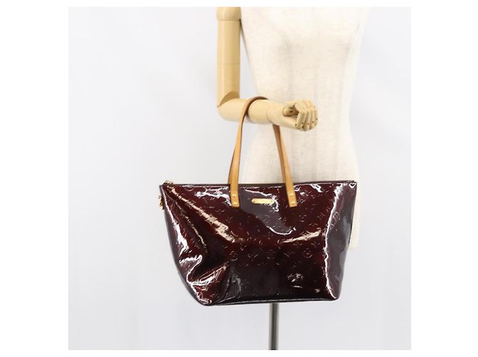 LOUIS VUITTON Borsa Tote Bellevue GM Monogram Vernis Amarante M93589 Auth 159715 Bordò - vista 22