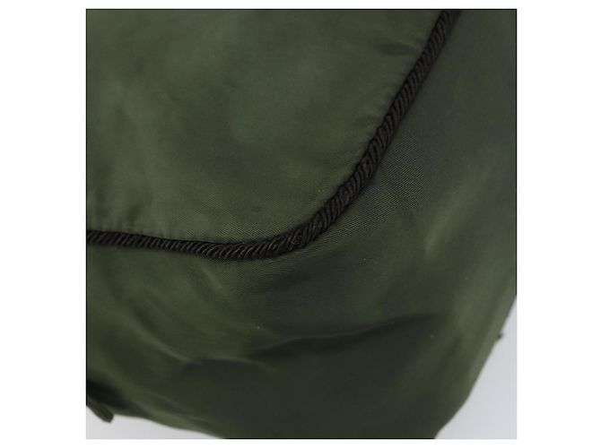 PRADA Borsa a mano in nylon verde Auth 160276 - vista 11