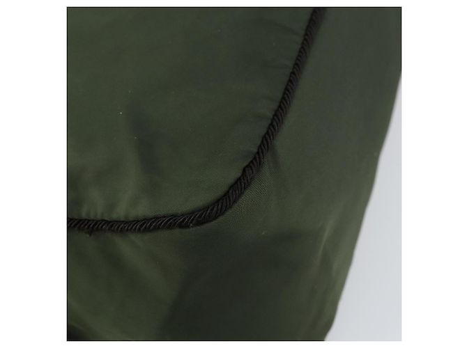 PRADA Borsa a mano in nylon verde Auth 160276 - vista 13