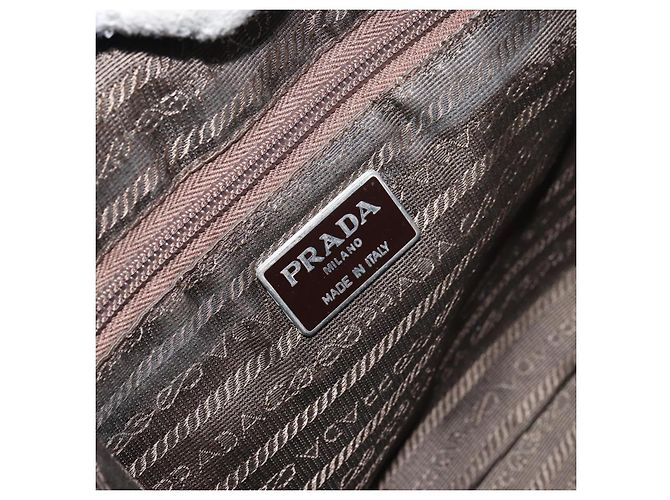 PRADA Borsa a mano in nylon verde Auth 160276 - vista 15