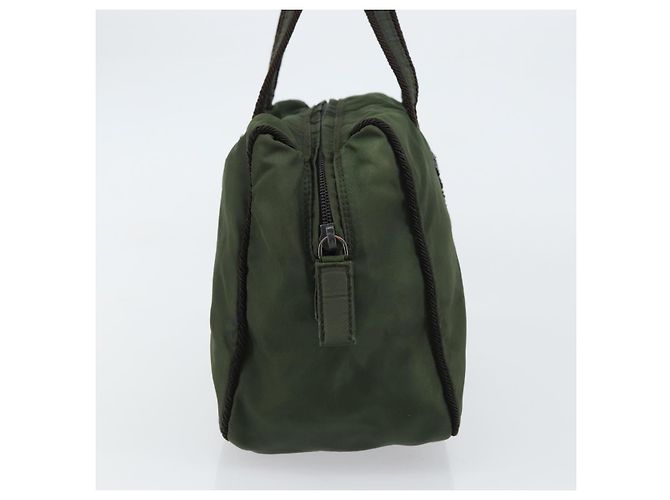 PRADA Borsa a mano in nylon verde Auth 160276 - vista 5
