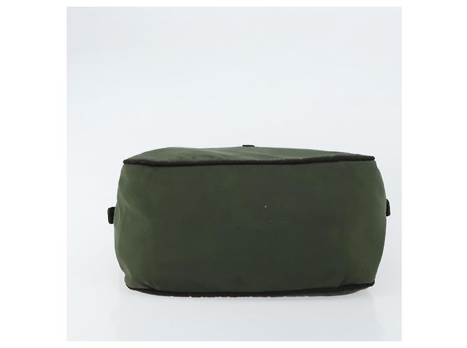 PRADA Borsa a mano in nylon verde Auth 160276 - vista 9