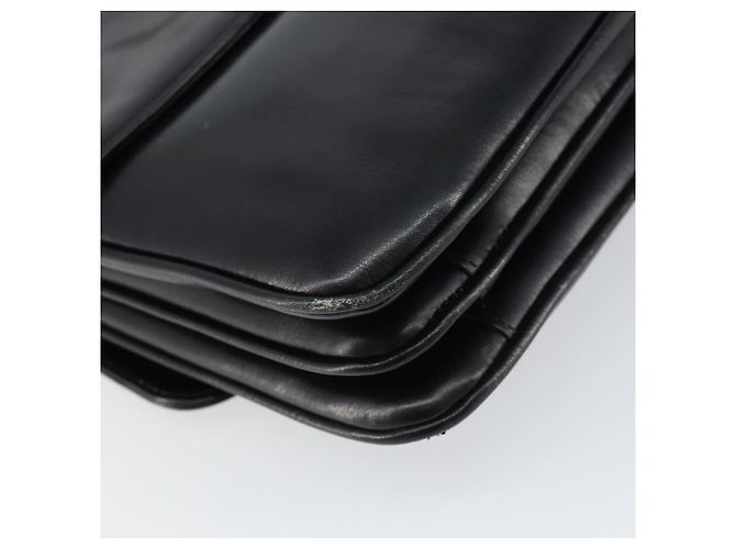 Borsa a Spalla CÉLINE Carrozza in Pelle Nera e Oro Auth 158123 Nero D'oro - vista 13