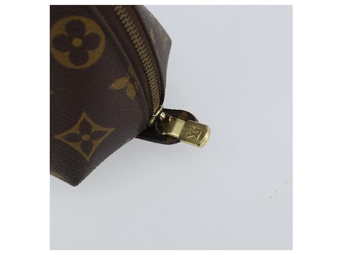 LOUIS VUITTON Pochette Cosmética Demi Ronde Monogram M47520 LV Auth BA9257 Monogramma - vista 12