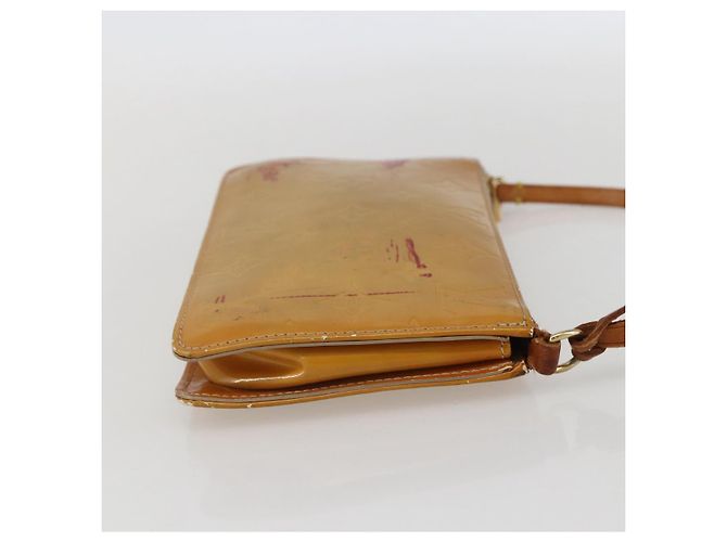 LOUIS VUITTON Pochette Lexington Monogram Vernis Beige M91010 LV Auth 159601 - vista 4