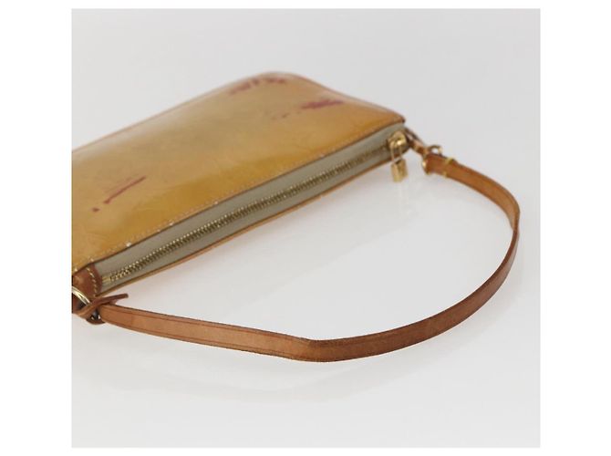 LOUIS VUITTON Pochette Lexington Monogram Vernis Beige M91010 LV Auth 159601 - vista 7