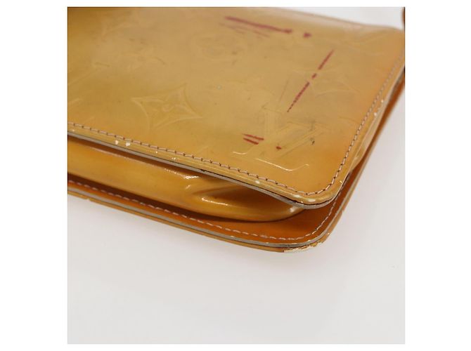 LOUIS VUITTON Pochette Lexington Monogram Vernis Beige M91010 LV Auth 159601 - vista 9