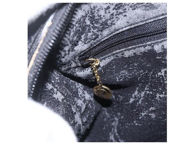 Borsa a mano GUCCI in pelle nera e oro 000 58 0265 Auth ep12255 Nero D'oro - vista 16