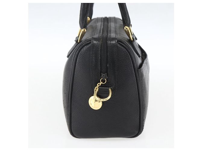 Borsa a mano GUCCI in pelle nera e oro 000 58 0265 Auth ep12255 Nero D'oro - vista 4