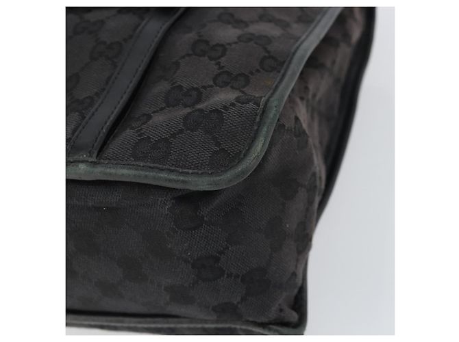 Borsa a mano in tela GG Gucci Nera Argento 000 0854 Auth ep12622 Nero - vista 10