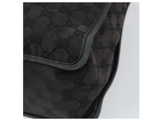 Borsa a mano in tela GG Gucci Nera Argento 000 0854 Auth ep12622 Nero - vista 12