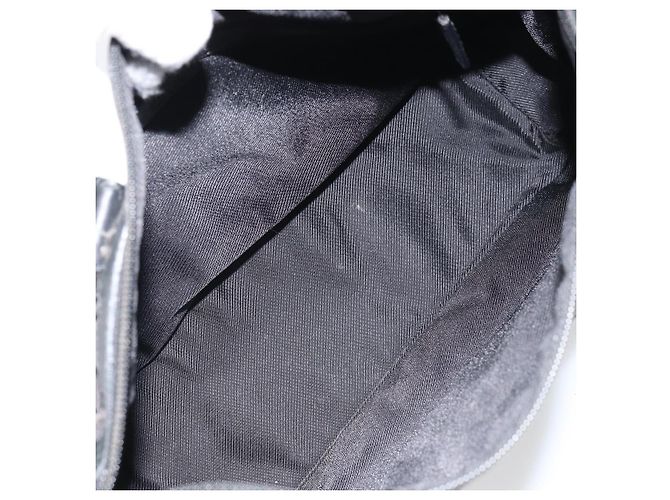 Borsa a mano in tela GG Gucci Nera Argento 000 0854 Auth ep12622 Nero - vista 16