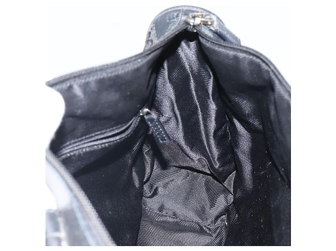 Borsa a mano in tela GG Gucci Nera Argento 000 0854 Auth ep12622 Nero - vista 17