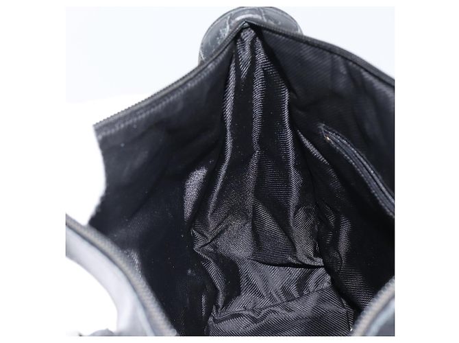 Borsa a mano in tela GG Gucci Nera Argento 000 0854 Auth ep12622 Nero - vista 18