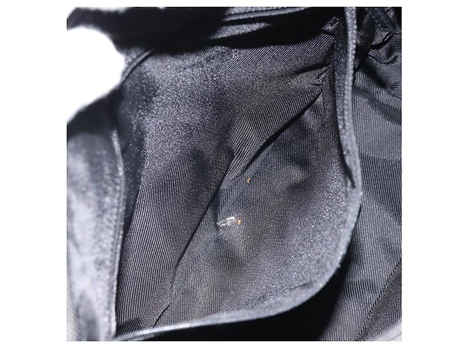 Borsa a mano in tela GG Gucci Nera Argento 000 0854 Auth ep12622 Nero - vista 19
