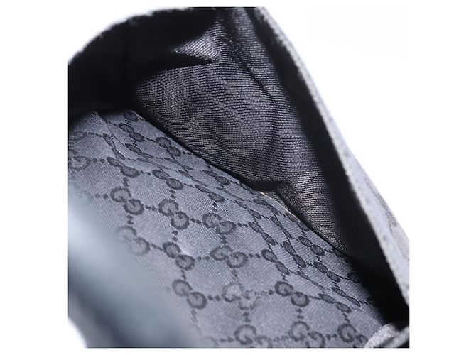 Borsa a mano in tela GG Gucci Nera Argento 000 0854 Auth ep12622 Nero - vista 20