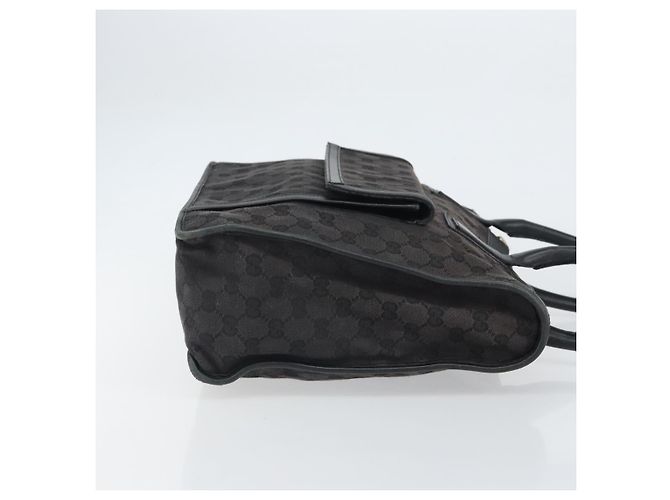 Borsa a mano in tela GG Gucci Nera Argento 000 0854 Auth ep12622 Nero - vista 4