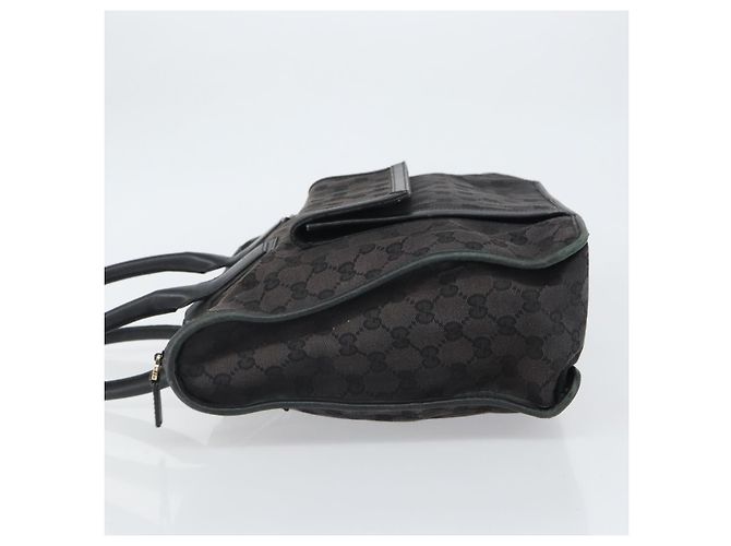 Borsa a mano in tela GG Gucci Nera Argento 000 0854 Auth ep12622 Nero - vista 5