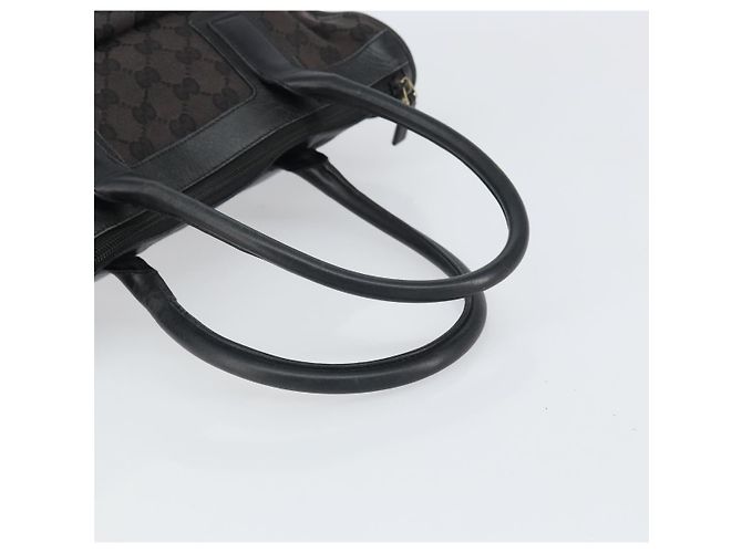 Borsa a mano in tela GG Gucci Nera Argento 000 0854 Auth ep12622 Nero - vista 7