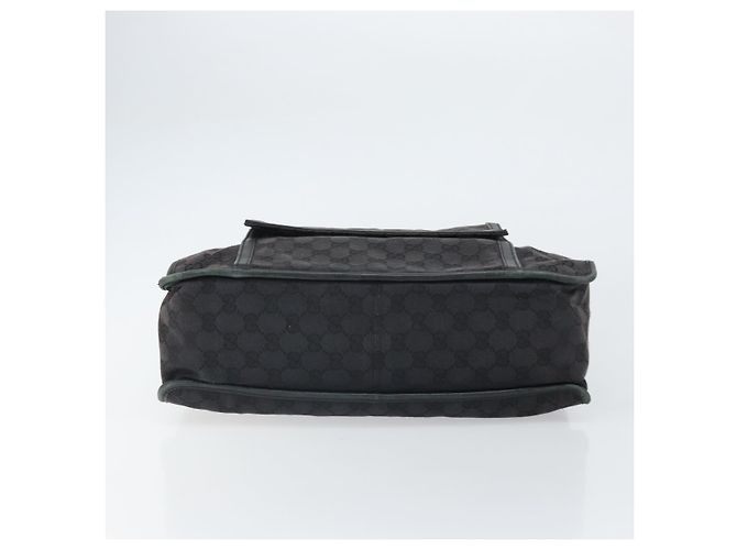 Borsa a mano in tela GG Gucci Nera Argento 000 0854 Auth ep12622 Nero - vista 9