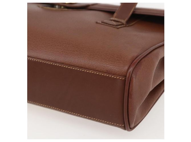 Borsa a Spalla in Pelle Marrone Oro GUCCI 001 115 1199 Auth 159210 - vista 10