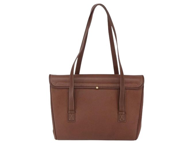 Borsa a Spalla in Pelle Marrone Oro GUCCI 001 115 1199 Auth 159210 - vista 3