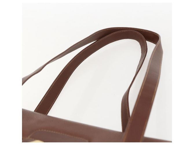 Borsa a Spalla in Pelle Marrone Oro GUCCI 001 115 1199 Auth 159210 - vista 8
